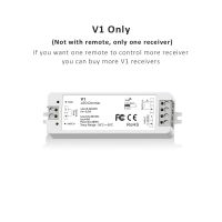 แผงหรี่ไฟ LED 12V 24V 5V 36V แผงหมุนหมุนหมุน2.4G RF PWM สวิตช์หรี่ลูกบิดควบคุมระยะไกลสำหรับแถบไฟสีเดียว