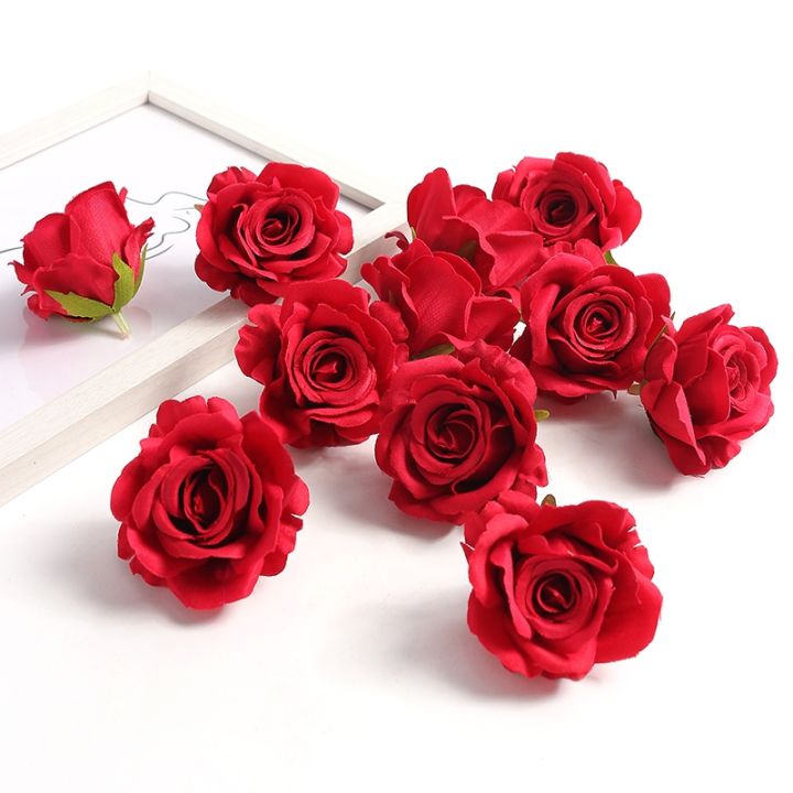 5-10pcs-silk-rose-artificial-flower-head-scrapbooking-home-wedding-wall-decoration-christmas-diy-wreath-candy-box-cake-decor