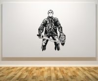 (Allen Cook) Jason Voorhees Friday 13th Halloween Evil Wall Door Art Decal สติกเกอร์ภาพ Decor