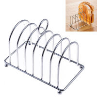 Glitter Star Shop Stainless Steel Toasted Bread Rack Restaurant Home Bread Holder 6 Slices Food Tool Display Restaurant chen Accessories