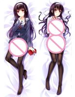 (ปลอกหมอนเท่านั้น) 2ทางฮาวทูยกยีราฟน่าเบื่อ Kasumigaoka Utaha ปลอกหมอน Dakimakura Cover Moegirl Otaku หมอนอิงพิมพ์ลายนอน