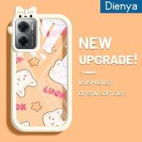 เคส Dienya สำหรับ Xiaomi Redmi 10 5G Redmi Note 11E 5G Redmi 11 Prime 5G เคสการ์ตูนน่ารักดาวและแมวสีสันสดใสนิ่มกันกระแทกเคสโทรศัพท์โปร่งใสปลอกซิลิโคนป้องกันเลนส์กล้องมอนสเตอร์ที่น่ารักอย่างสร้างสรรค์