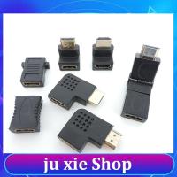 JuXie store Male to Female Converter Adapter 90 270 Degree Right Angle 4K HD Connector Projetor Laptop HDMI-Compatible Extende