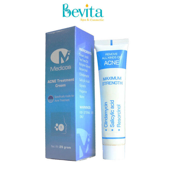 [HCM]Kem giảm mụn dành cho da dầu nhờn MediCos Acne Treatment Cream