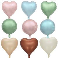 ☽✧❡ 18inch Retro Blue Heart Foil Balloons Inflatable Helium Ballons Birthday Party Wedding Decoration Balloon Baby Shower Supplies