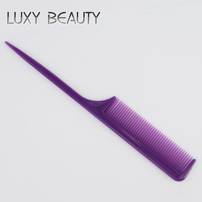 LUXY BEAUTY Salon Hair Styling Smooth Hair Brush Tip Tail Comb 1pcs Trim Hair Professional Separation Purple