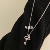 VIVIENNE WEST WOOD2022 new key necklace three-dimensional planet clavicle chain female sweater