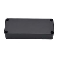 20PCS 4 Hole Matt Sealed Electric Bass Pickup Cover Solid ABS Pickup Cover 104.5*39.3*23.6mm Black