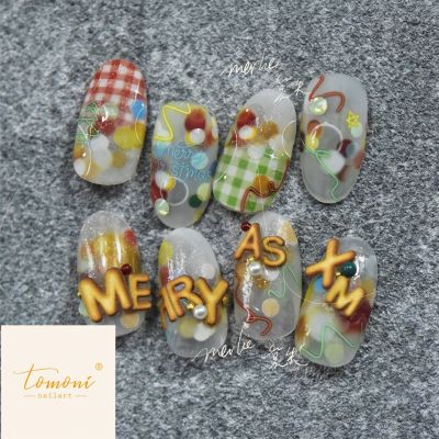 [COD] tomoni series dont miss the cooperation style adhesive nail stickers letters and numbers