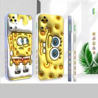 {Taoyitao} ซิลิโคนเหลวสำหรับ Huawei P60 P50 P40 P30 P20 Mate 50 40 30 20X 20 10 Pro Plus Colour Cover S-Spongebob เคสเคส Cqoue