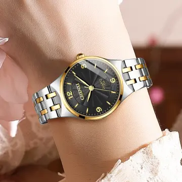 Gold and silver strap on sale watch