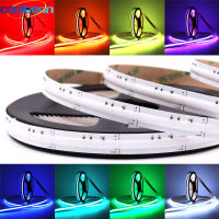 RGBW RGB COB LED Strip 12V 24V 768 840 LEDs/m ยืดหยุ่นสูง Bright Dotless สีสัน FOB LED Light Bar สำหรับตกแต่งห้องในร่ม-Youerd