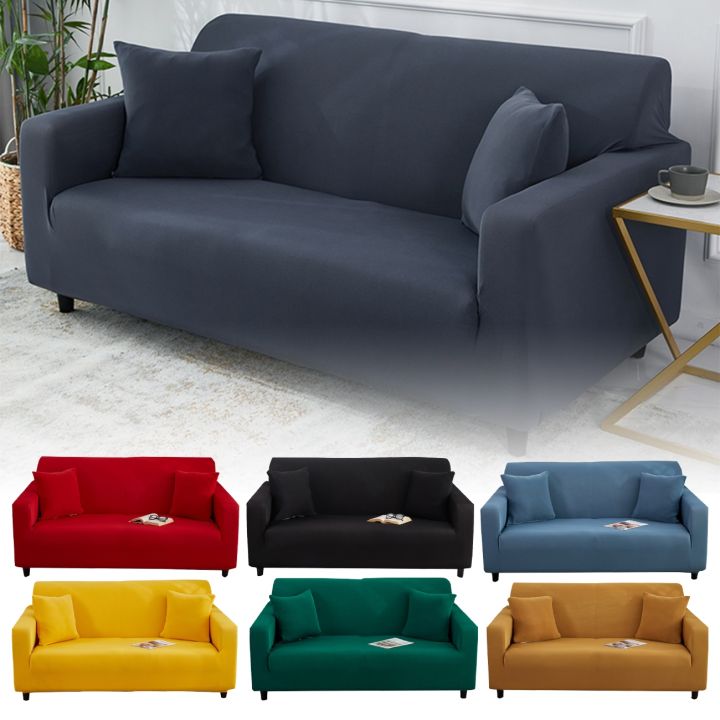 cloth-artist-ยืดเก้าอี้ปกโซฟา-slipcovers-เก้าอี้2-3ที่นั่งสำหรับที่นอนป้องกัน-extensible-ยืดหยุ่นสีดำสีเทา