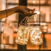 ✓☞ Solar Bottle Jar Lights 2m 20 Led String Fairy Firefly Lights Lids Insert with Handles for Patio Lawn Garden Decor No Jars