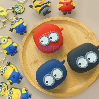 Suitable for Oppo Enco Air 3 / 2 Pro / Free 2 2i Earphone Silicone Case Cartoon Eye Earbuds Waterproof Shockproof Soft Protective Headphone Cover Headset Skin with Hook