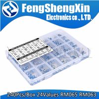 240Pcs/Box  18values RM065 100R - 2M 6values RM063 Carbon Film Horizontal Trimpot Potentiometer Assortment Kit Variable Resistor