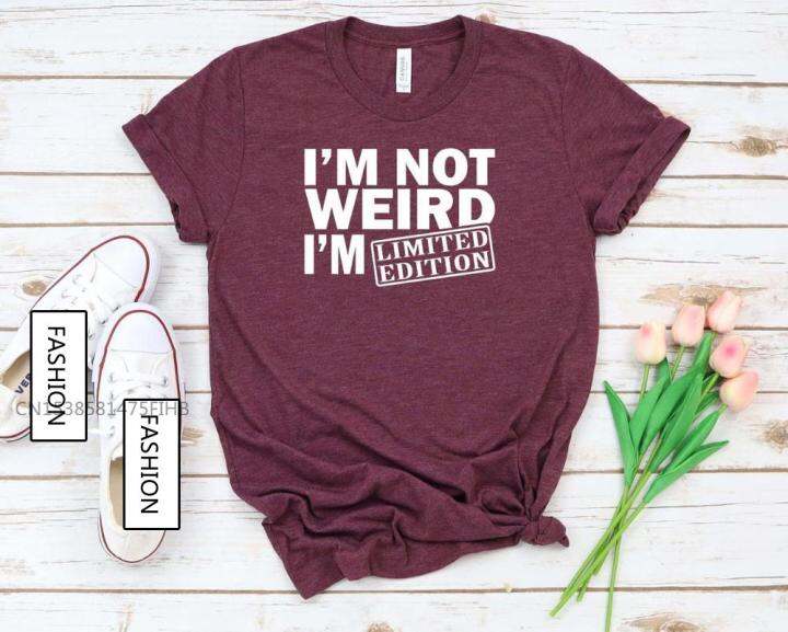 im-not-weird-im-limited-edition-print-women-basic-tshirt-premium-casual-funny-t-shirt-gift-90s-lady-yong-girl