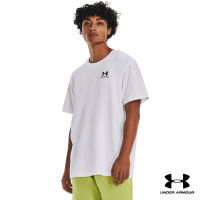 Under Armour UA Mens Logo Embroidered Heavyweight Short Sleeve อันเดอร์ อาร์เมอร์ เสื้อออกกำลังกาย สำหรับผู้ชาย