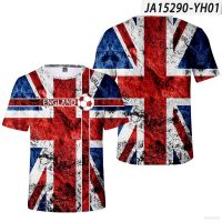 Ys2 เสื้อยืดลําลอง แขนสั้น พิมพ์ลาย World Cup England Fans พลัสไซซ์ SY2