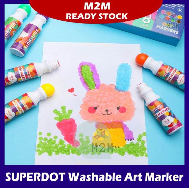 SUPERDOT Do A Dot Markers Art Kids Drawing Washable Dot Dot Marker