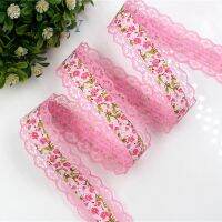 YJHSMY G-18607-364 hot sale 28 mm 10 yards Lace hollow Flowers ribbons  DIY handmade materials Clothing accessories