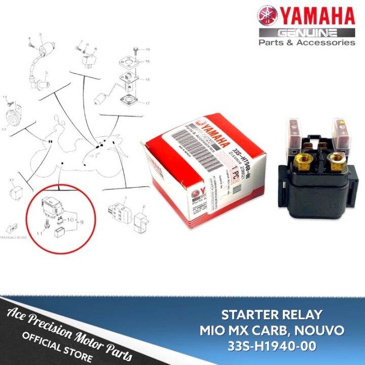 STARTER RELAY MIO MX125 33SH194000 YAMAHA GENUINE Lazada PH