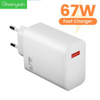 Greenyeah 67W เครื่องชาร์จ USB Quick Charge3.0โทรศัพท์ Fast ชาร์จเครื่องชาร์จผนังอะแดปเตอร์สำหรับ Samsung Xiaomi Poco iPhone 14 13เครื่องชาร์จ iPad