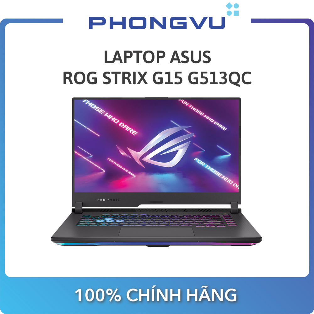 Laptop Asus ROG Strix G15 G513QC (15.6 inch Full HD 144Hz / Ryzen 7 5800H / 8GB / SSD 512GB / RTX 3050 / Win 10)