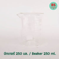 บีกเกอร์แก้ว บีกเกอร์ 250 มล. 1 ใบ / Beaker 250 ml. 1 Unit /#อุปกรณ์วิทยาศาสตร์ #เคมีภัณฑ์ #อุปกรณ์วิทย์ #ศึกษาภัณฑ์