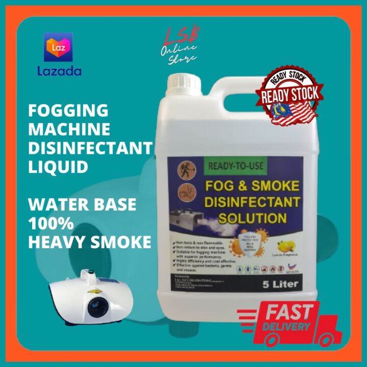 FOG & SMOKE DISINFECTANT SOLUTION 5L FOGGING MACHINE LIQUID 5L Lazada
