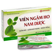 Viên ngậm ho Nam Dược, hỗ trợ làm giảm các chứng ho gió, khan, đờm  Một vỉ