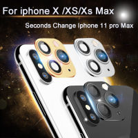 ฟิล์มเลนส์กล้องสำหรับ Xxs วินาทีเปลี่ยนตัวป้องกันแหวนปกคลุมสำหรับ 11 Pro MAX กลับกล้องเลนส์ฟิล์มป้องกัน