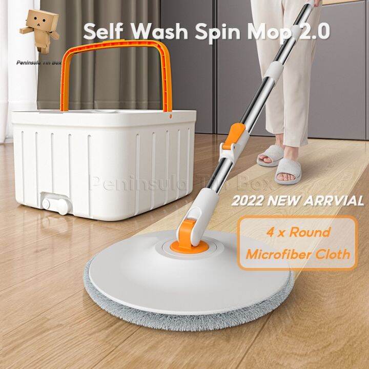 self wash spin mop