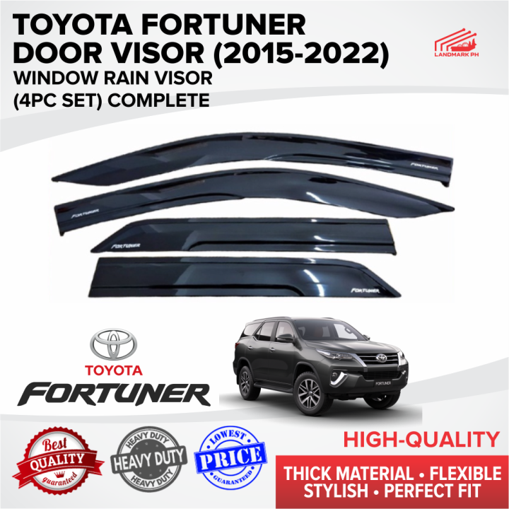 LANDMARK Toyota Fortuner Door Visor 2015 to 2022 / Injection Type ...