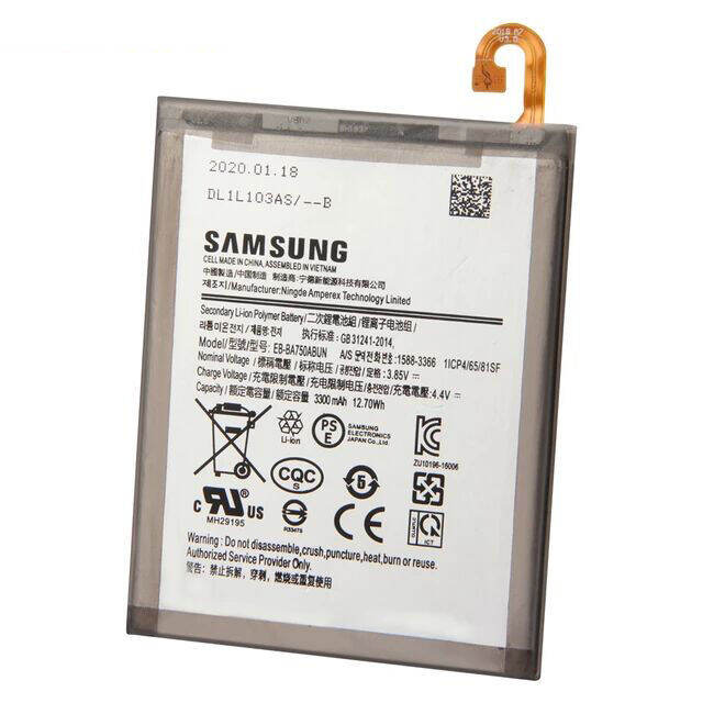 แบตsamsung-a10-samsung-galaxy-a10-a105f-a7-2018-a730x-a750-m10-battery-แบต-eb-ba750abu-3300mah-รับประกัน-3-เดือน