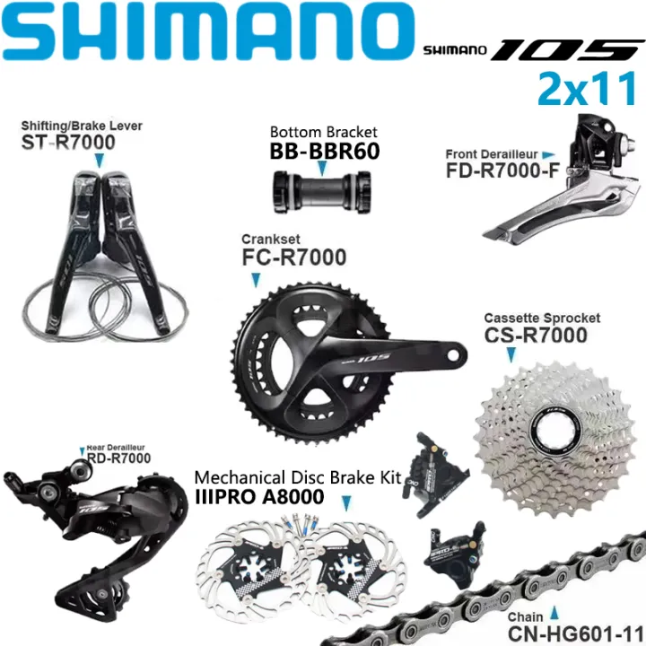 shimano disc brake set road bike