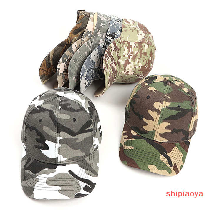 shipiaoya-หมวกแก๊ปหมวกเบสบอล-unisex-กันแดดกลางแจ้งแบบปรับได้สำหรับฤดูร้อนหมวกลายพรางแห้งเร็วสำหรับผู้หญิงผู้ชาย