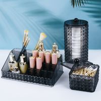 【jw】∈✧  Brushes Organizer Makeup Q-tip Cotton Swab Holder Storage Jar