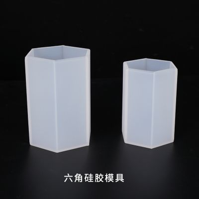 [COD] diy crystal glue mold hexagonal resin dry flower mirror silicone