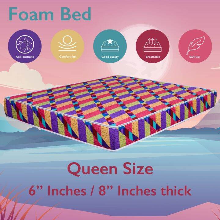 [FREE GIFT 1 X RM99 TSHIRT] RTN 6" & 8" Queen Size Mattress Tilam Foam