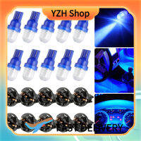 YZH Shop หลอดไฟ Led 194 168 T10จำนวน10ชิ้นไฟ Led หน้าปัดรถยนต์ชุดมาตรวัดเครื่องมือ250lm พร้อมเบ้า