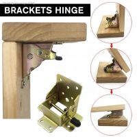 ✈☄ Iron Folding Hinge Table Leg Brackets Foldable For Table Chair Extension Tables Self Locking Fold Feet Hinges Furniture Fit F8Y9