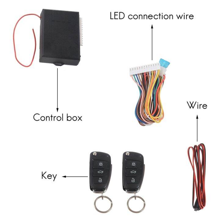 universal-car-auto-keyless-entry-system-button-start-stop-led-keychain-central-kit-door-lock-with-remote-control