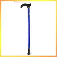 Hassanne Telescopic Walking Stick ไม้เท้าเดินป่ายางเคล็ดลับอุปกรณ์ปีนเขาอลูมิเนียม