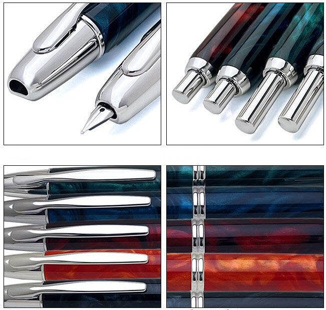 100-original-pilot-namiki-capless-se-retractable-fountain-pen-vanishing-point-fcse-3mr-18k-rhodium-finished-converter-con-40-marble-black-blue-green-red-orange-fine-medium-f-m-เรือจากญี่ปุ่น