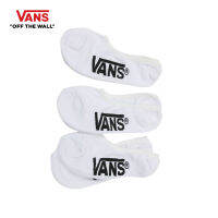 VANS CLASSIC SUPER NO SHOW (6.5-9, 3PK) WHITE ถุงเท้า