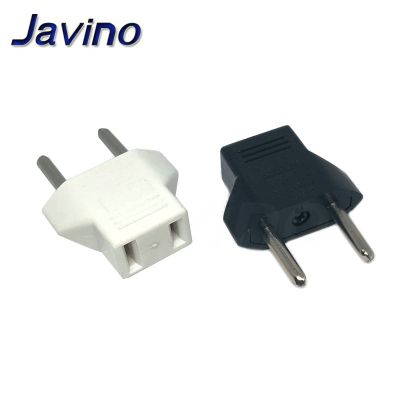 Universal US To EU Plug USA To Euro Europe Travel Wall AC Power Charger Outlet Adapter Converter 2 Round Socket Input Pin  Wires Leads Adapters