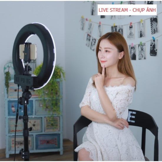 Combo đèn livestream cực đại 33cm đèn led livestream siêu sáng - ảnh sản phẩm 1