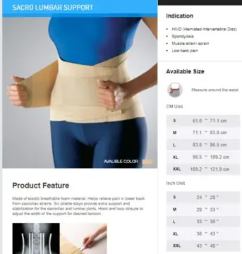 Sacro Lumbar Back Support