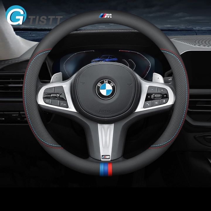 hot-gtistt-สำหรับ-bmw-m-หุ้มพวงมาลัยรถยนต์-พวงมาลัยรถยนต์-กันลื่น-ปลอกหุ้มพวงมาลัยรถยนต์-ที่หุ้มพวงมาลัยรถยนต์-ระบายอากาศได้-ปลอกหุ้มพวงมาลัย-หนังไมโครไฟเบอร์-ที่หุ้มพวงมาลัย-แต่งรถภายในรถยนต์-สำหรับ-